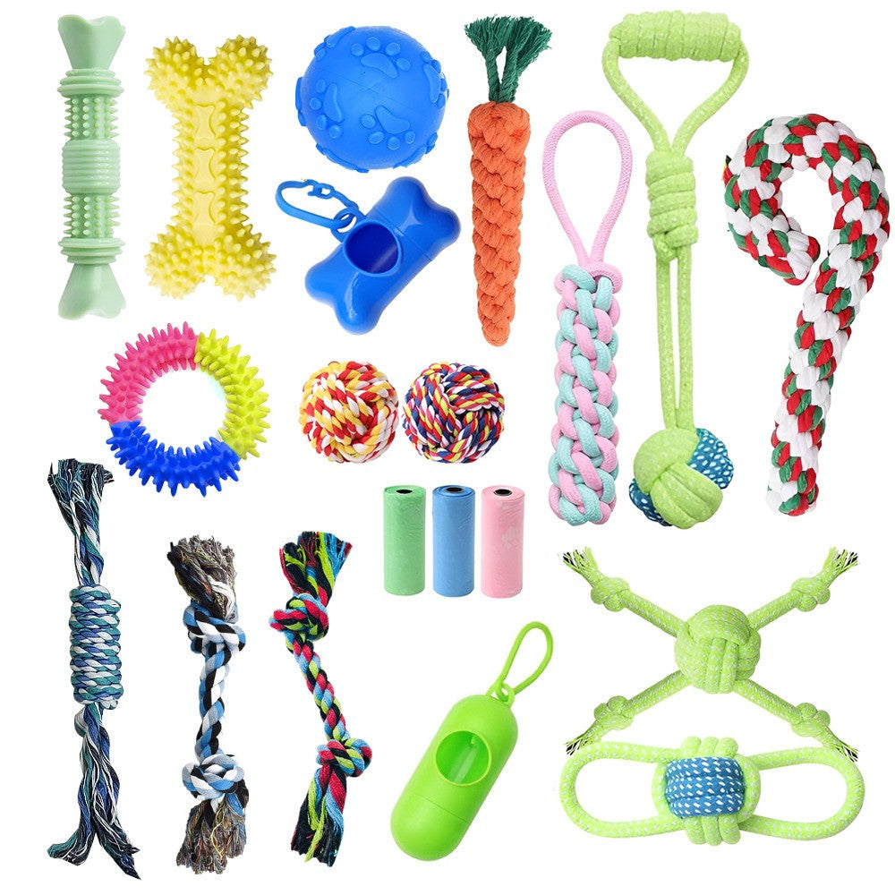 20-piece dog toy set