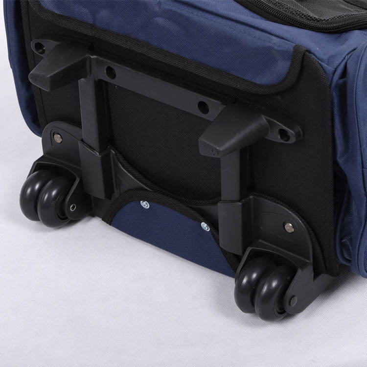2 in 1 pet carrier on wheels, multiple colors - blue